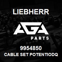 9954850 Liebherr CABLE SET POTENTIODQ | AGA Parts