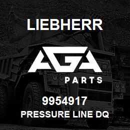 9954917 Liebherr PRESSURE LINE DQ | AGA Parts