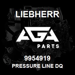 9954919 Liebherr PRESSURE LINE DQ | AGA Parts