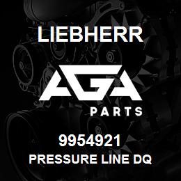 9954921 Liebherr PRESSURE LINE DQ | AGA Parts