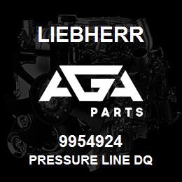 9954924 Liebherr PRESSURE LINE DQ | AGA Parts