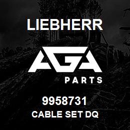 9958731 Liebherr CABLE SET DQ | AGA Parts