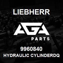 9960840 Liebherr HYDRAULIC CYLINDERDQ | AGA Parts