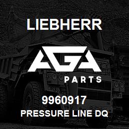 9960917 Liebherr PRESSURE LINE DQ | AGA Parts