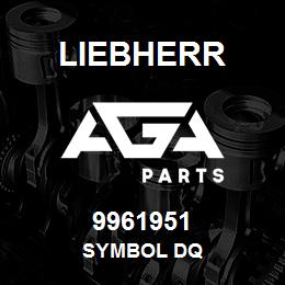 9961951 Liebherr SYMBOL DQ | AGA Parts