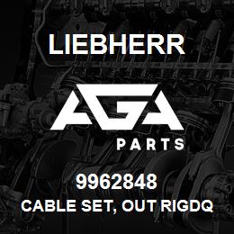 9962848 Liebherr CABLE SET, OUT RIGDQ | AGA Parts