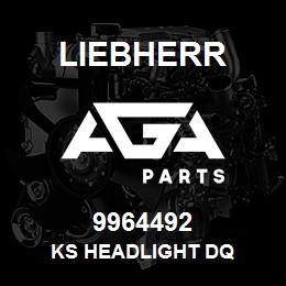 9964492 Liebherr KS HEADLIGHT DQ | AGA Parts