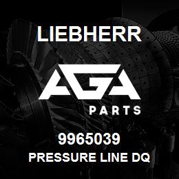 9965039 Liebherr PRESSURE LINE DQ | AGA Parts