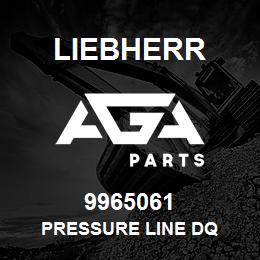 9965061 Liebherr PRESSURE LINE DQ | AGA Parts