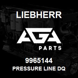 9965144 Liebherr PRESSURE LINE DQ | AGA Parts