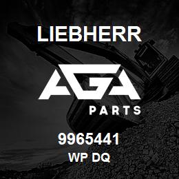 9965441 Liebherr WP DQ | AGA Parts