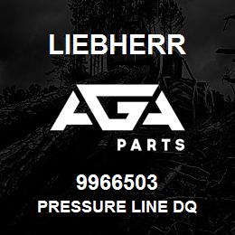 9966503 Liebherr PRESSURE LINE DQ | AGA Parts