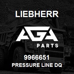 9966651 Liebherr PRESSURE LINE DQ | AGA Parts