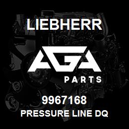 9967168 Liebherr PRESSURE LINE DQ | AGA Parts