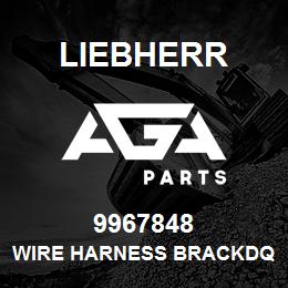 9967848 Liebherr WIRE HARNESS BRACKDQ | AGA Parts