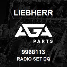 9968113 Liebherr RADIO SET DQ | AGA Parts