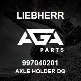 997040201 Liebherr AXLE HOLDER DQ | AGA Parts