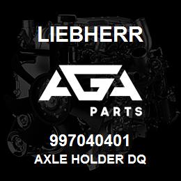 997040401 Liebherr AXLE HOLDER DQ | AGA Parts