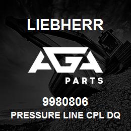 9980806 Liebherr PRESSURE LINE CPL DQ | AGA Parts