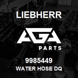 9985449 Liebherr WATER HOSE DQ | AGA Parts
