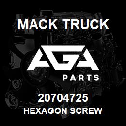 20704725 Mack Truck HEXAGON SCREW | AGA Parts