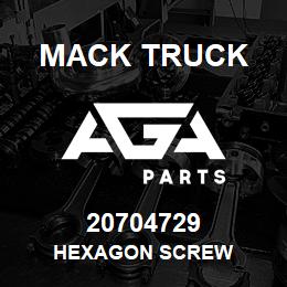 20704729 Mack Truck HEXAGON SCREW | AGA Parts