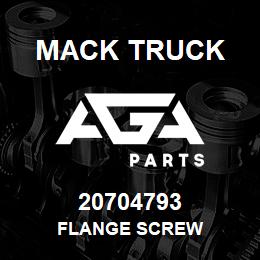 20704793 Mack Truck FLANGE SCREW | AGA Parts