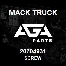 20704931 Mack Truck SCREW | AGA Parts