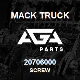 20706000 Mack Truck SCREW | AGA Parts