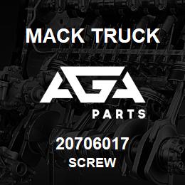 20706017 Mack Truck SCREW | AGA Parts