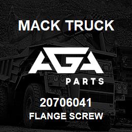 20706041 Mack Truck FLANGE SCREW | AGA Parts