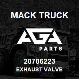 20706223 Mack Truck EXHAUST VALVE | AGA Parts