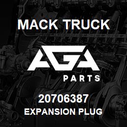 20706387 Mack Truck EXPANSION PLUG | AGA Parts