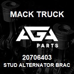 20706403 Mack Truck STUD ALTERNATOR BRACKET | AGA Parts