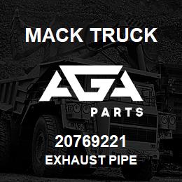 20769221 Mack Truck EXHAUST PIPE | AGA Parts