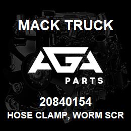 20840154 Mack Truck HOSE CLAMP, WORM SCREW | AGA Parts