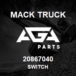 20867040 Mack Truck SWITCH | AGA Parts