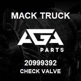 20999392 Mack Truck CHECK VALVE | AGA Parts