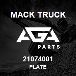 21074001 Mack Truck PLATE | AGA Parts