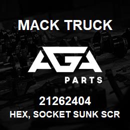 21262404 Mack Truck HEX, SOCKET SUNK SCREW | AGA Parts