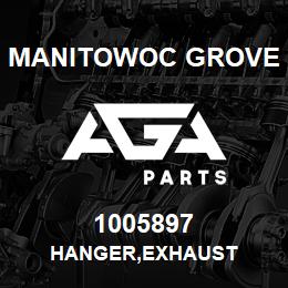1005897 Manitowoc Grove HANGER,EXHAUST | AGA Parts