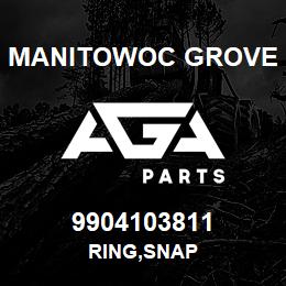 9904103811 Manitowoc Grove RING,SNAP | AGA Parts