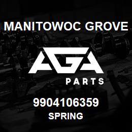 9904106359 Manitowoc Grove SPRING | AGA Parts