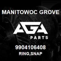 9904106408 Manitowoc Grove RING,SNAP | AGA Parts