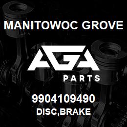 9904109490 Manitowoc Grove DISC,BRAKE | AGA Parts