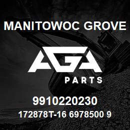 9910220230 Manitowoc Grove 172878T-16 6978500 92 | AGA Parts