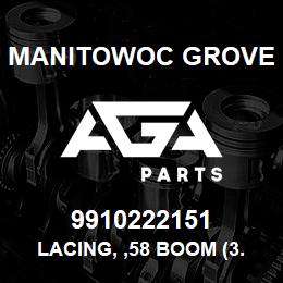 9910222151 Manitowoc Grove LACING, ,58 BOOM (3.5OD) | AGA Parts