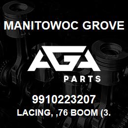 9910223207 Manitowoc Grove LACING, ,76 BOOM (3.00 OD) | AGA Parts