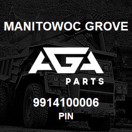 9914100006 Manitowoc Grove PIN | AGA Parts