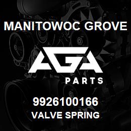 9926100166 Manitowoc Grove VALVE SPRING | AGA Parts